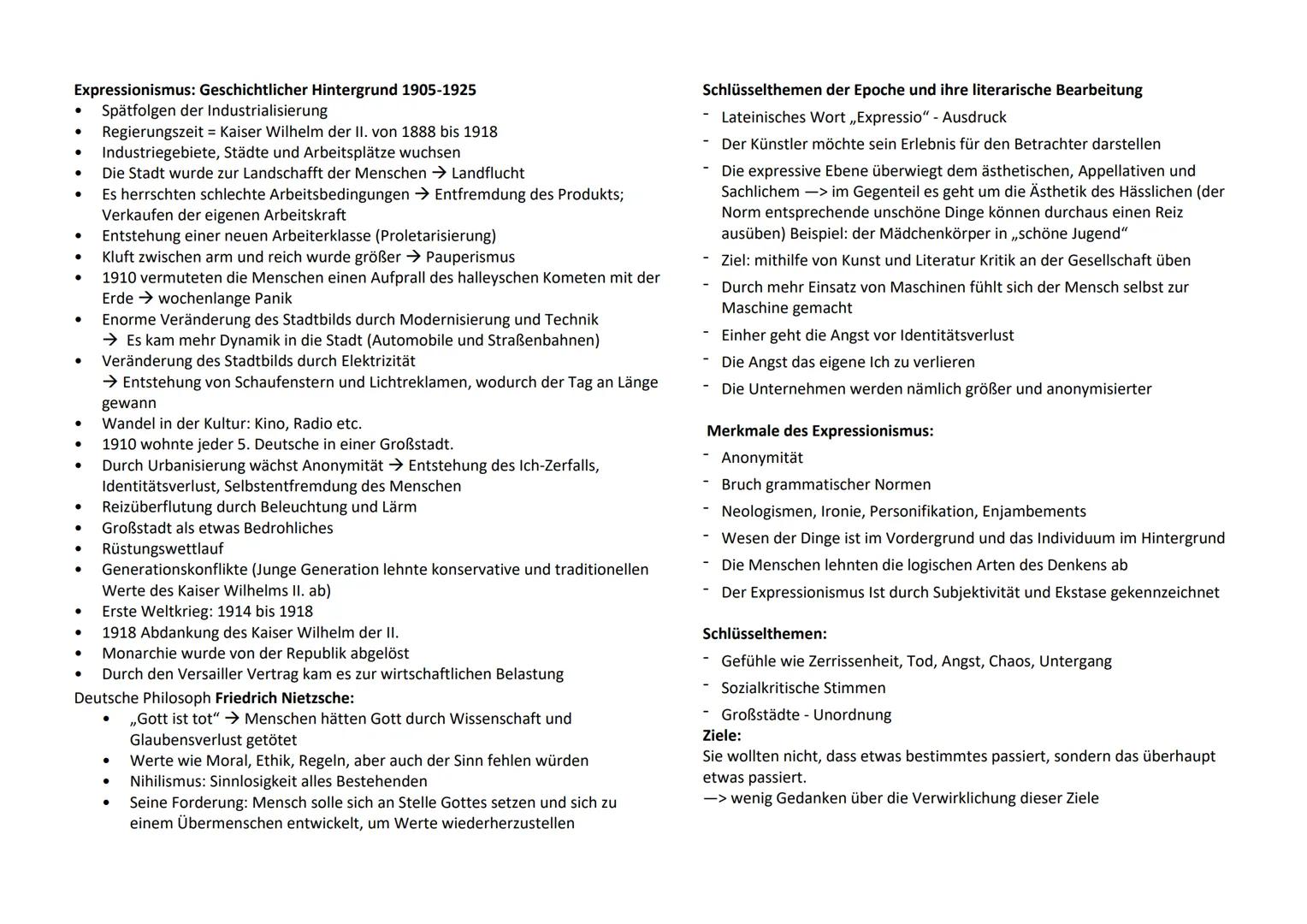 Q 3.2 Epochenumbruch 19./20. Jhd. - literarische Moderne im frühen 20 Jhd.

Texte der literarischen Moderne

Epik

•	neben der Lyrik und Dra