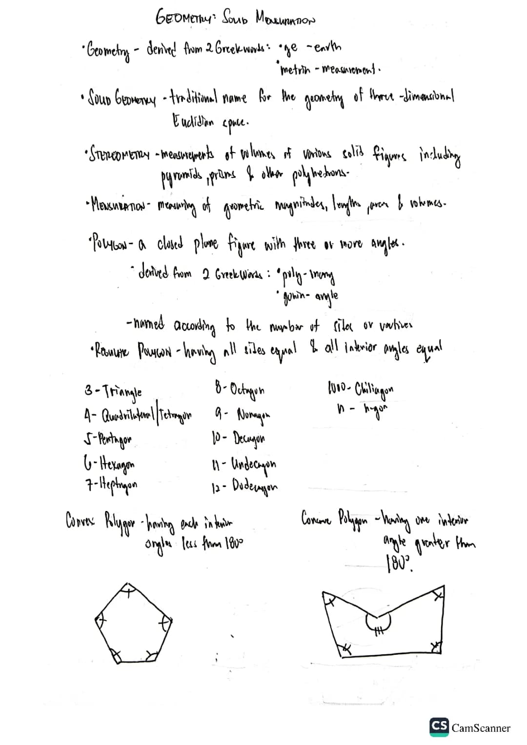 Solid Mensuration