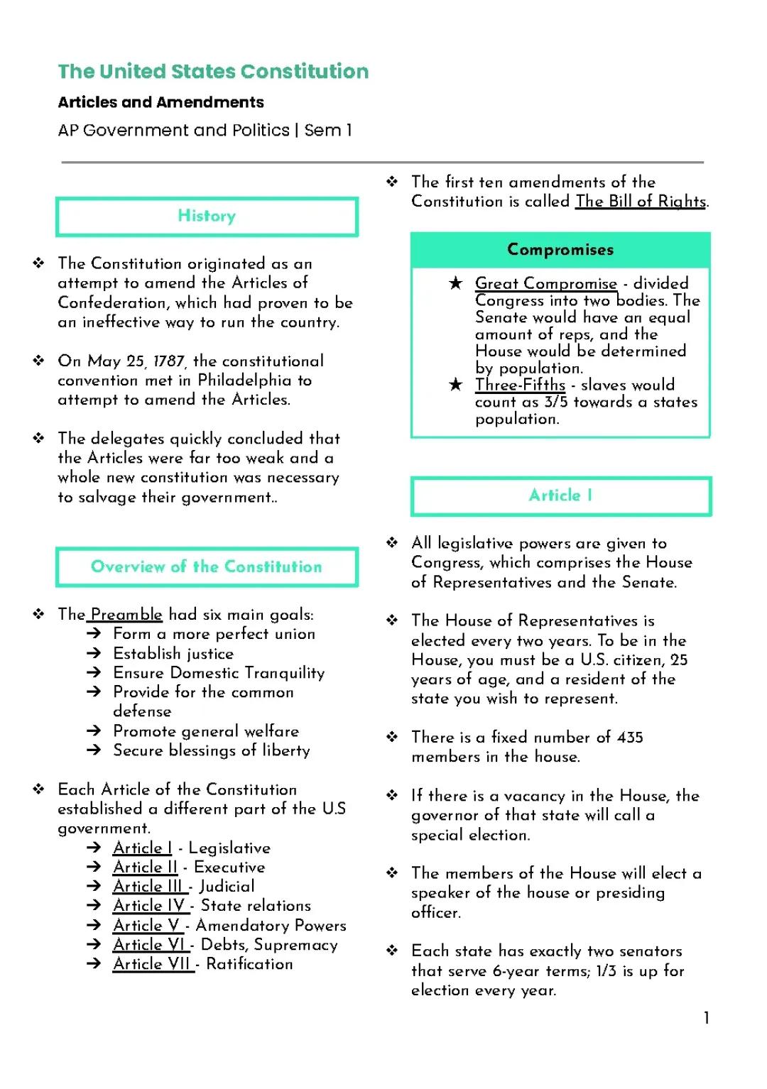 Explore the U.S. Constitution: Amendments and Important Clauses