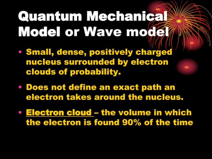 Quantum Mechanical
Model of the Atom
www.
Mm
Muh
Honors Chemistry
Chapter 13
жит
mum Let's Review
Magan
• Dalton's Atomic Theory
• Thomson's