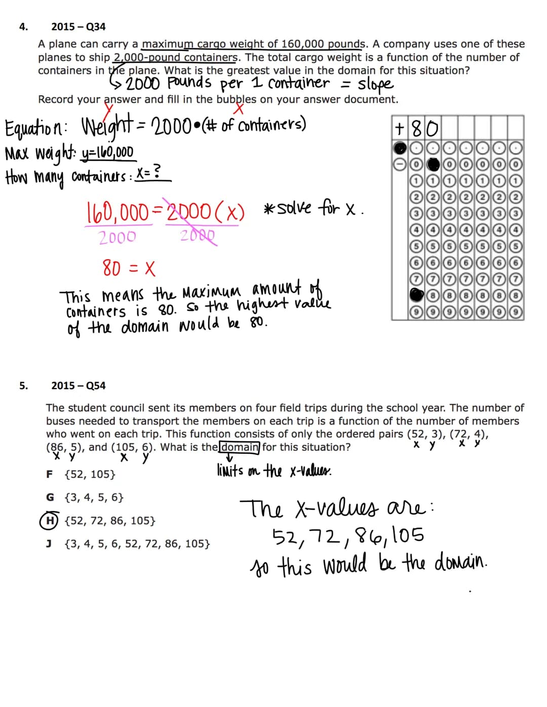 Reporting Category # 3
Writing and Solving Linear Functions, Equations,
and Inequalities
The student will demonstrate an understanding of ho