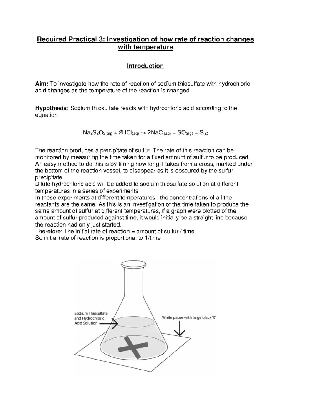 Fun Chemistry: See How Temperature Changes the Reaction Between Sodium Thiosulfate and Acid!