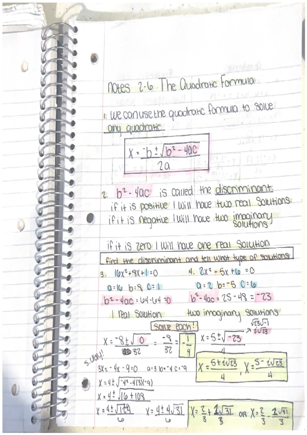 
<h2 id="introduction">Introduction</h2>
<p>The quadratic formula can be used to solve any quadratic equation of the form X = b ± √(b²-4ac) 