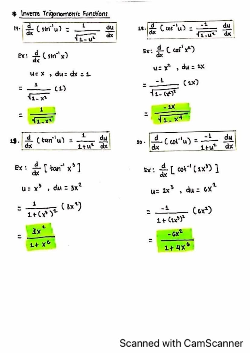 Contents
8.
DIFFERENTIAL CALCULUS
1. Limits
2. Derivatives
L Algebraic Functions
↳ Exponential Functions
↳ Trigonometric Functions
Ly Inverr
