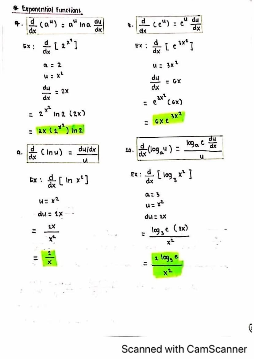 Contents
8.
DIFFERENTIAL CALCULUS
1. Limits
2. Derivatives
L Algebraic Functions
↳ Exponential Functions
↳ Trigonometric Functions
Ly Inverr