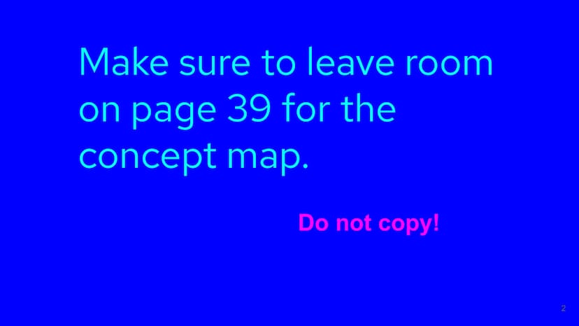 Title pg. 38 - 39:
Types of functions:
Proportional vs.
non-proportional
Update TOC Make sure to leave room
on page 39 for the
concept
map.
