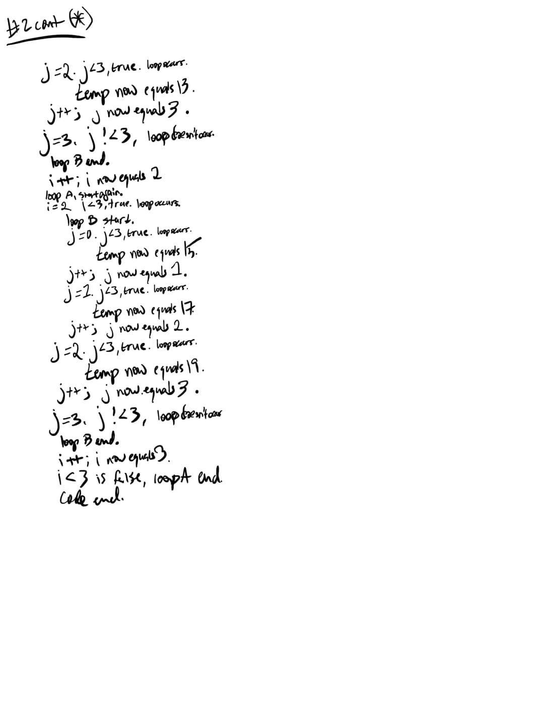 
<h2 id="pleaseprintyourname">Please Print Your Name</h2>
<p>Computer</p>
<p>{</p>
<ol>
<li>Write one loop that will print the integers in t