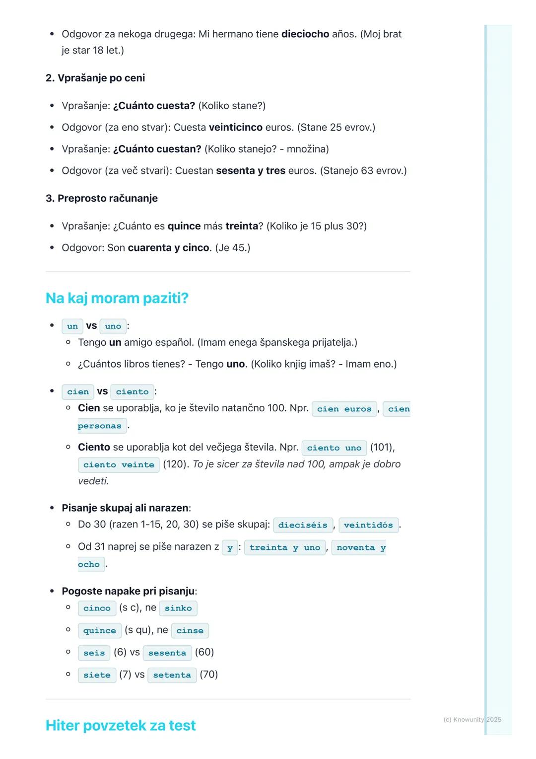 # Številke od 0 do 100

Pregled števil od 0 do 100

Števila so osnova za sporazumevanje. Rabimo jih, da povemo starost, cene,
telefonske šte
