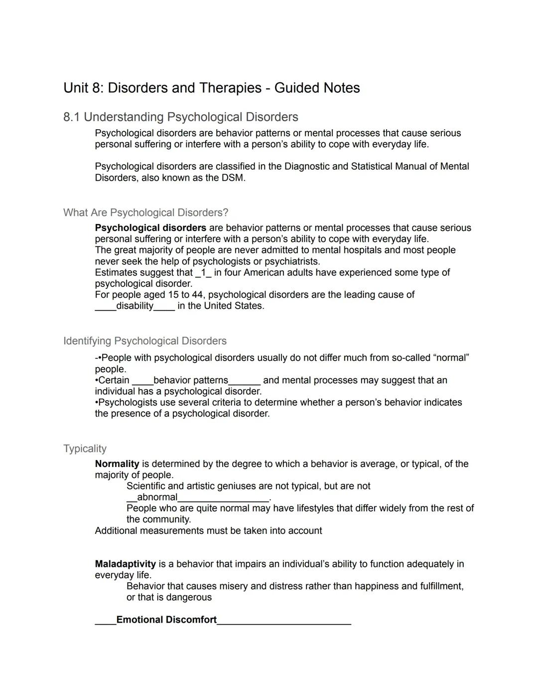 Your Easy Guide to Understanding Psychological Disorders and Anxiety