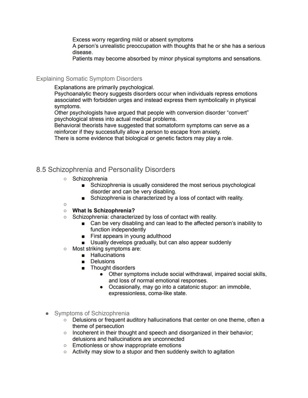 Unit 8: Disorders and Therapies - Guided Notes
8.1 Understanding Psychological Disorders
Psychological disorders are behavior patterns or me