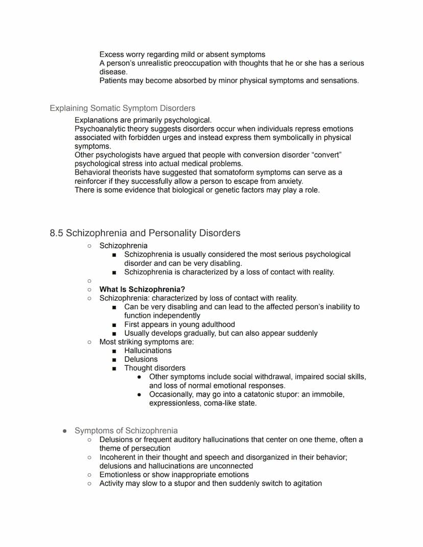 Unit 8: Disorders and Therapies - Guided Notes
8.1 Understanding Psychological Disorders
Psychological disorders are behavior patterns or me