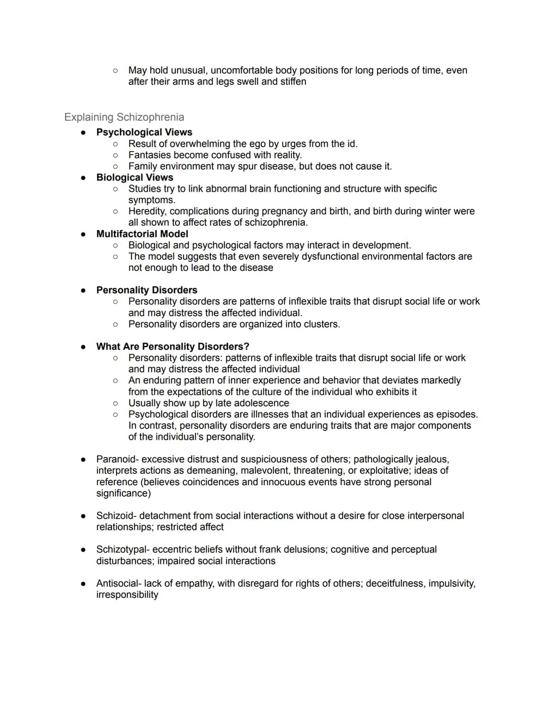 Unit 8: Disorders and Therapies - Guided Notes
8.1 Understanding Psychological Disorders
Psychological disorders are behavior patterns or me