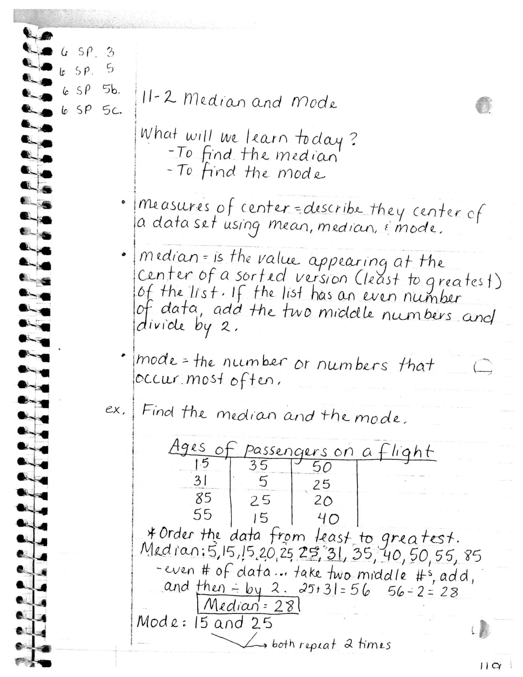 6 SP 3
P
。
ex
111-1 Mean
What will we learn today?
-To find the mean of a data set.
Electoral Votes
TN: ✓ ✓ ✓ ✓ ✓ ✓ ✓ ✓ ✓ ✓ ✓
KY : ✓ ✓ ✓ ✓ ✓