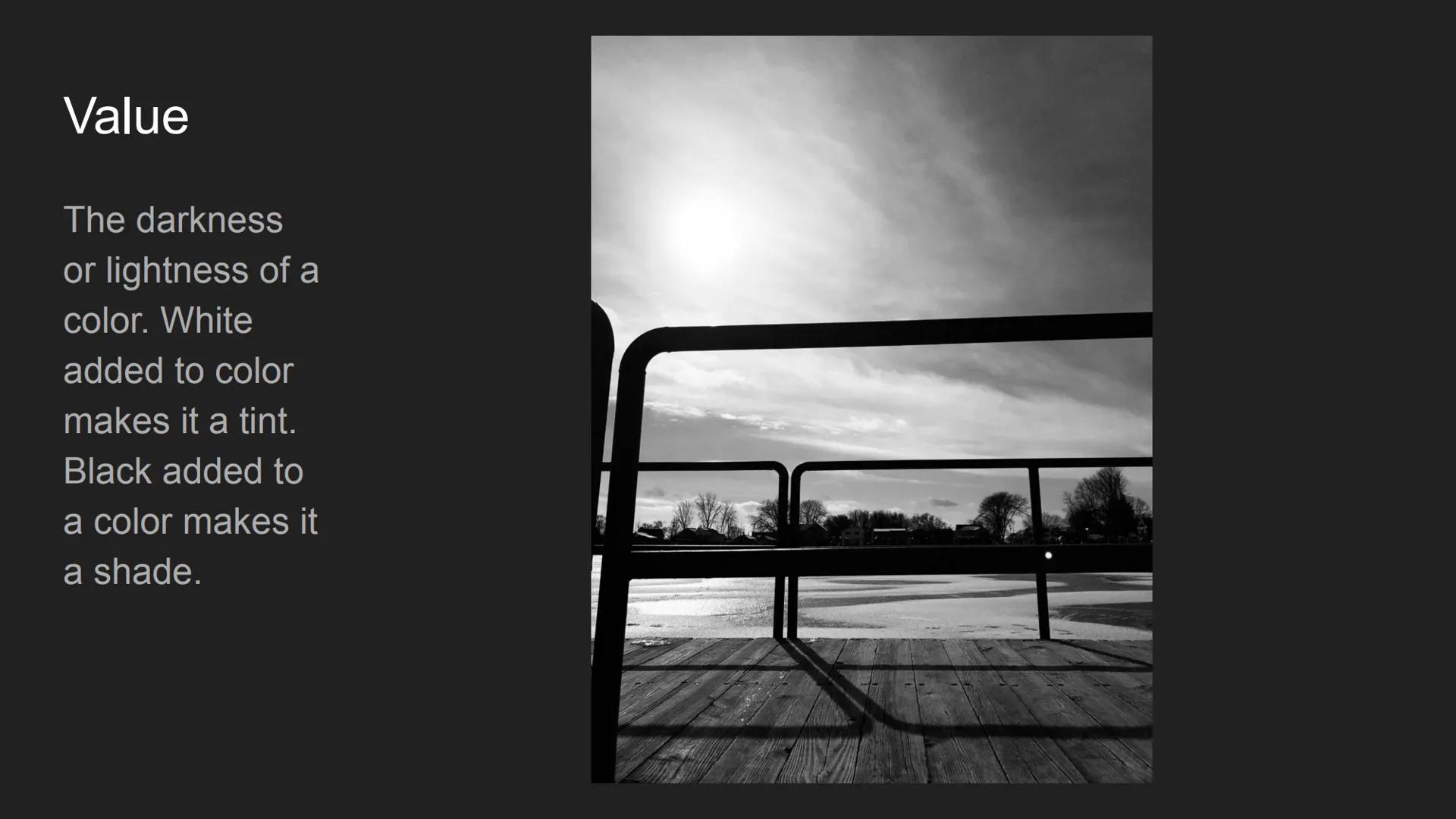 The Elements and
Principles of Design
Cecilya Guilbault 2nd hour Line
Horizontal,
vertical,
diagonal.
Straight,
curved,
dotted,
broken.
Thic