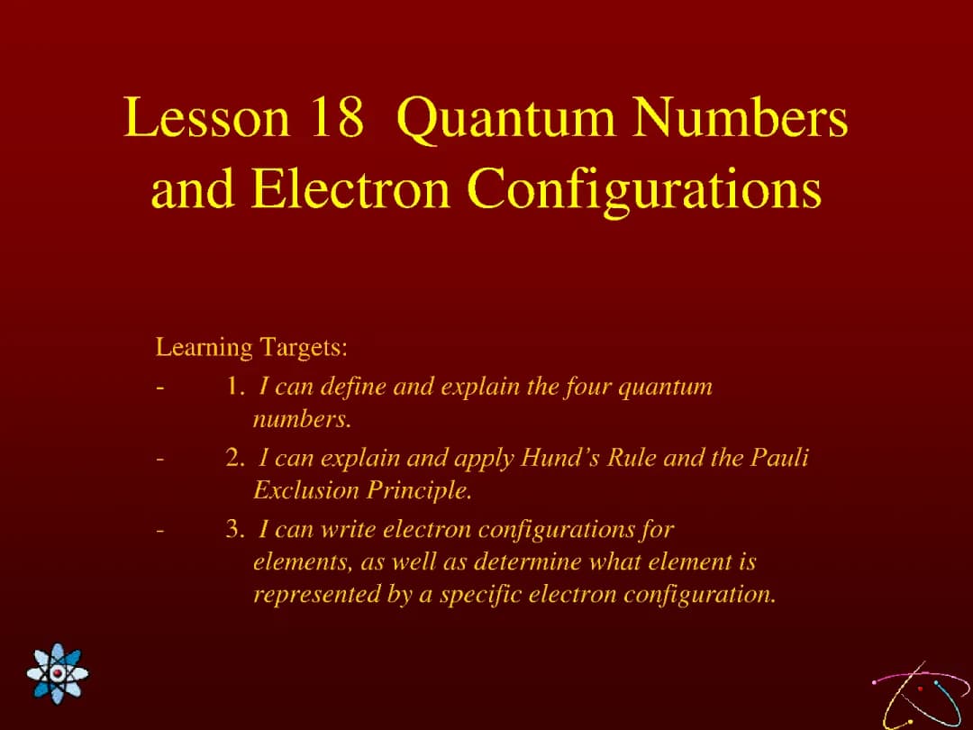 Understanding Quantum Numbers and Electron Configurations: Worksheets and PDFs
