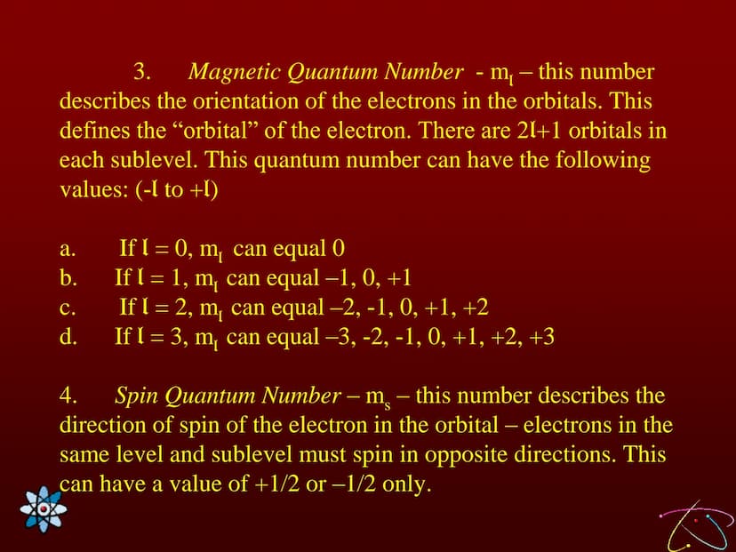 Lesson 18 Quantum Numbers
and Electron Configurations
Learning Targets:
1. I can define and explain the four quantum
numbers.
2. I can expla