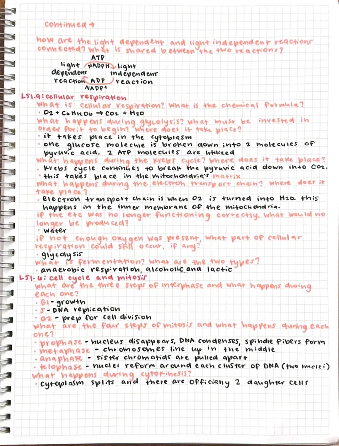 biology midterm study guide
LSI.1: characteristics of living things
What are the characteristics of living things?
• made up of one
or more 