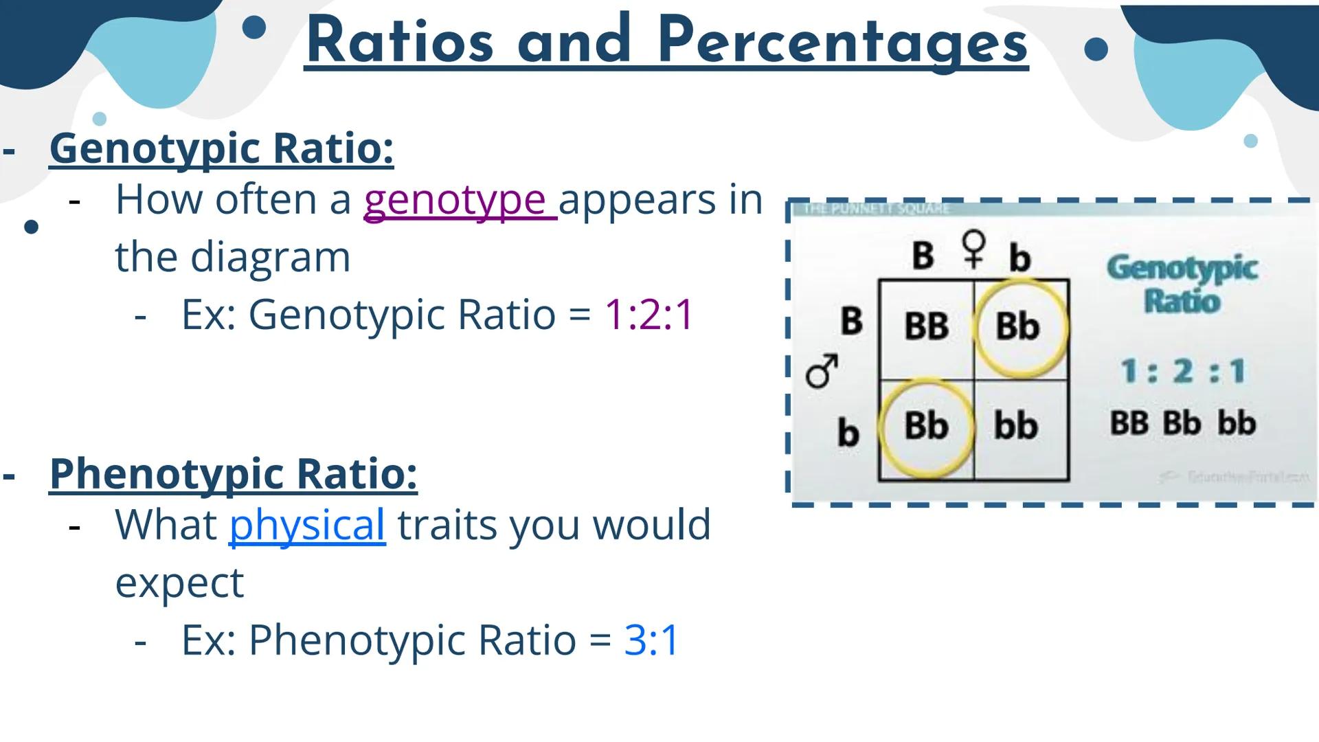 Genetics
Patterns of Heredity Genetics
Genetics- The study of how heritable traits
are transmitted from parents to offspring.
Heredity- The 