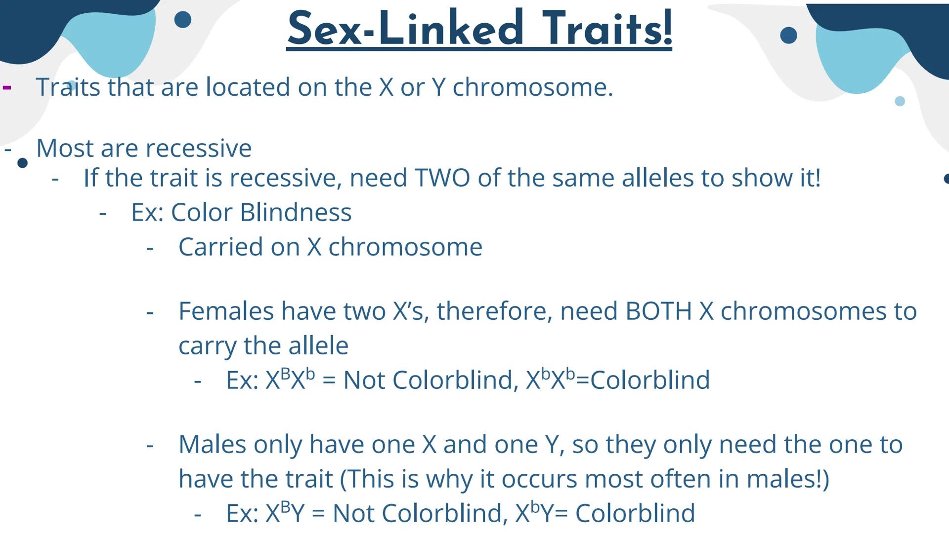 Genetics
Patterns of Heredity Genetics
Genetics- The study of how heritable traits
are transmitted from parents to offspring.
Heredity- The 