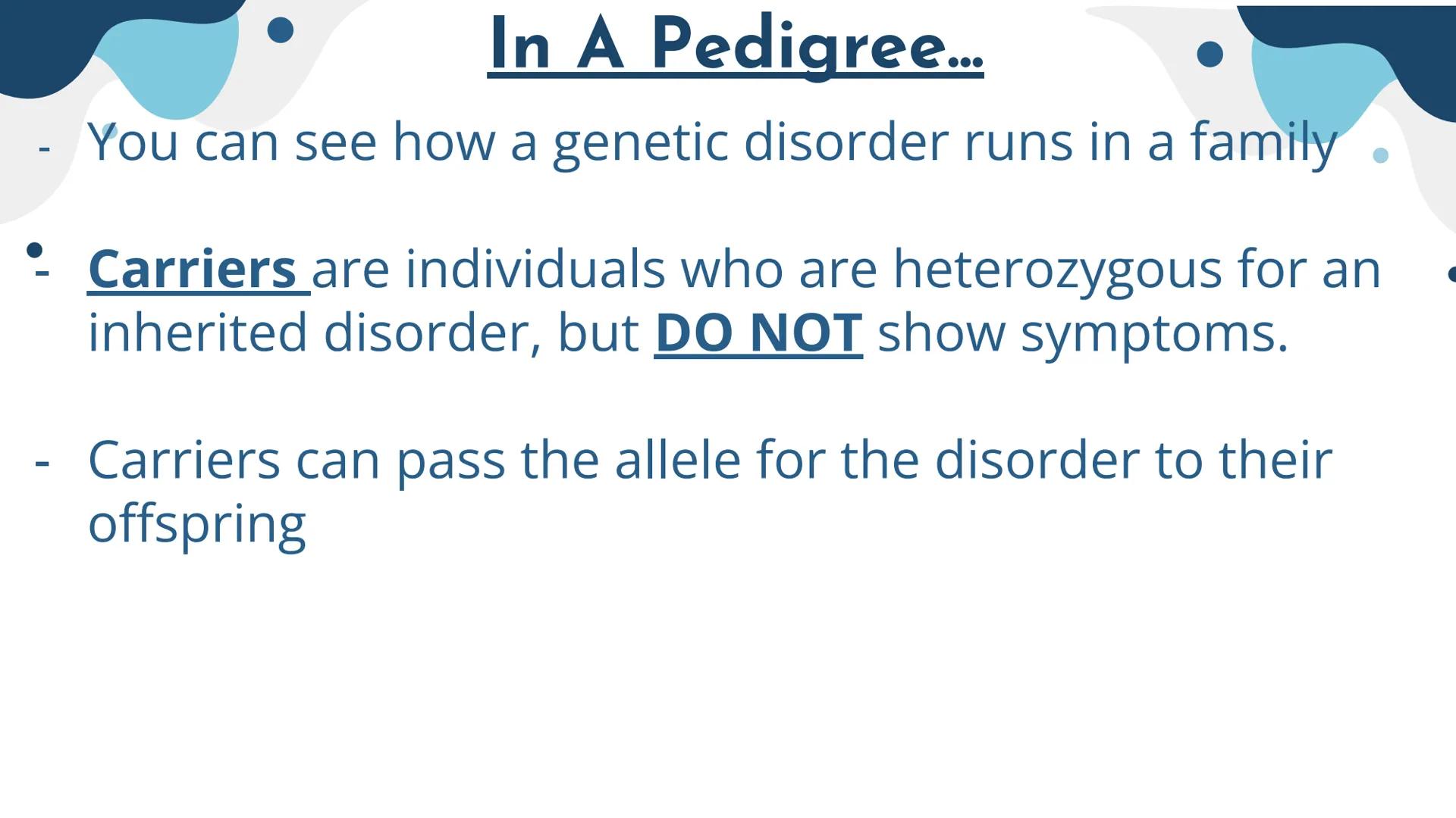 Genetics
Patterns of Heredity Genetics
Genetics- The study of how heritable traits
are transmitted from parents to offspring.
Heredity- The 