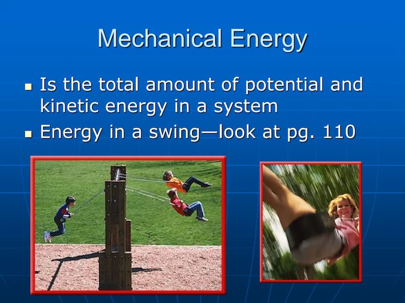Power and Energy Power
■ Rate at which work is done; amount of
work done per second
■ Power (in watts)= work (J)/time (s)
P=W/t
■ If lifting