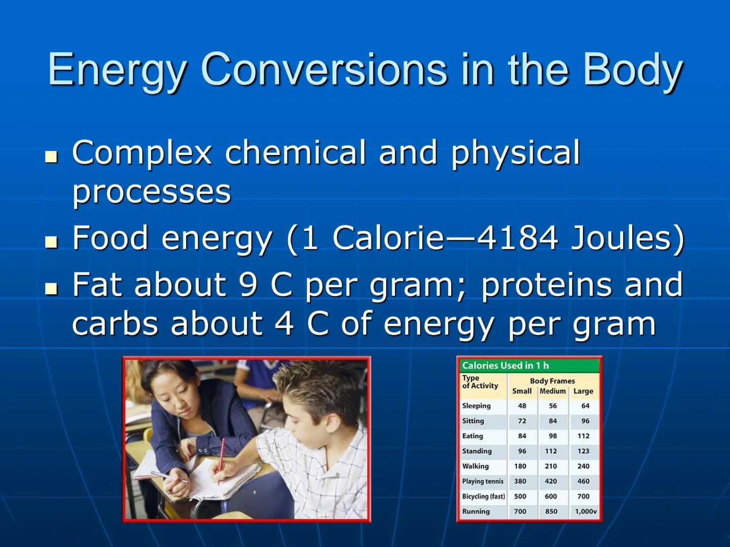 Power and Energy Power
■ Rate at which work is done; amount of
work done per second
■ Power (in watts)= work (J)/time (s)
P=W/t
■ If lifting