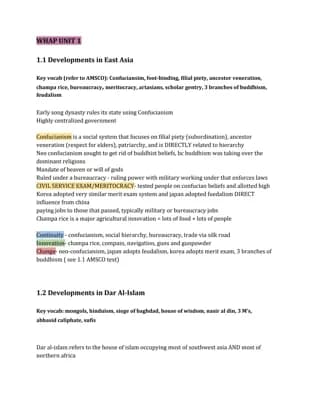 Know AP WORLD: Unit 1 Review thumbnail