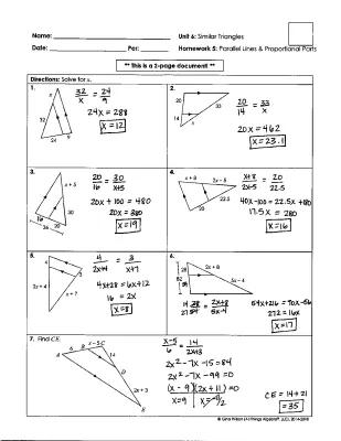 Know U6L5 Parallel Lines and Proportional Parts Full Solutions thumbnail