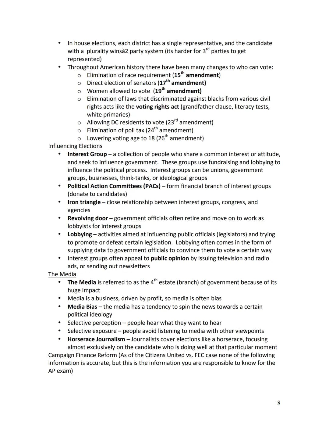 Unit One: Constitutional Underpinnings
Fundamental Principles of Democracy
Direct Democracy - citizens meet and vote directly on government 