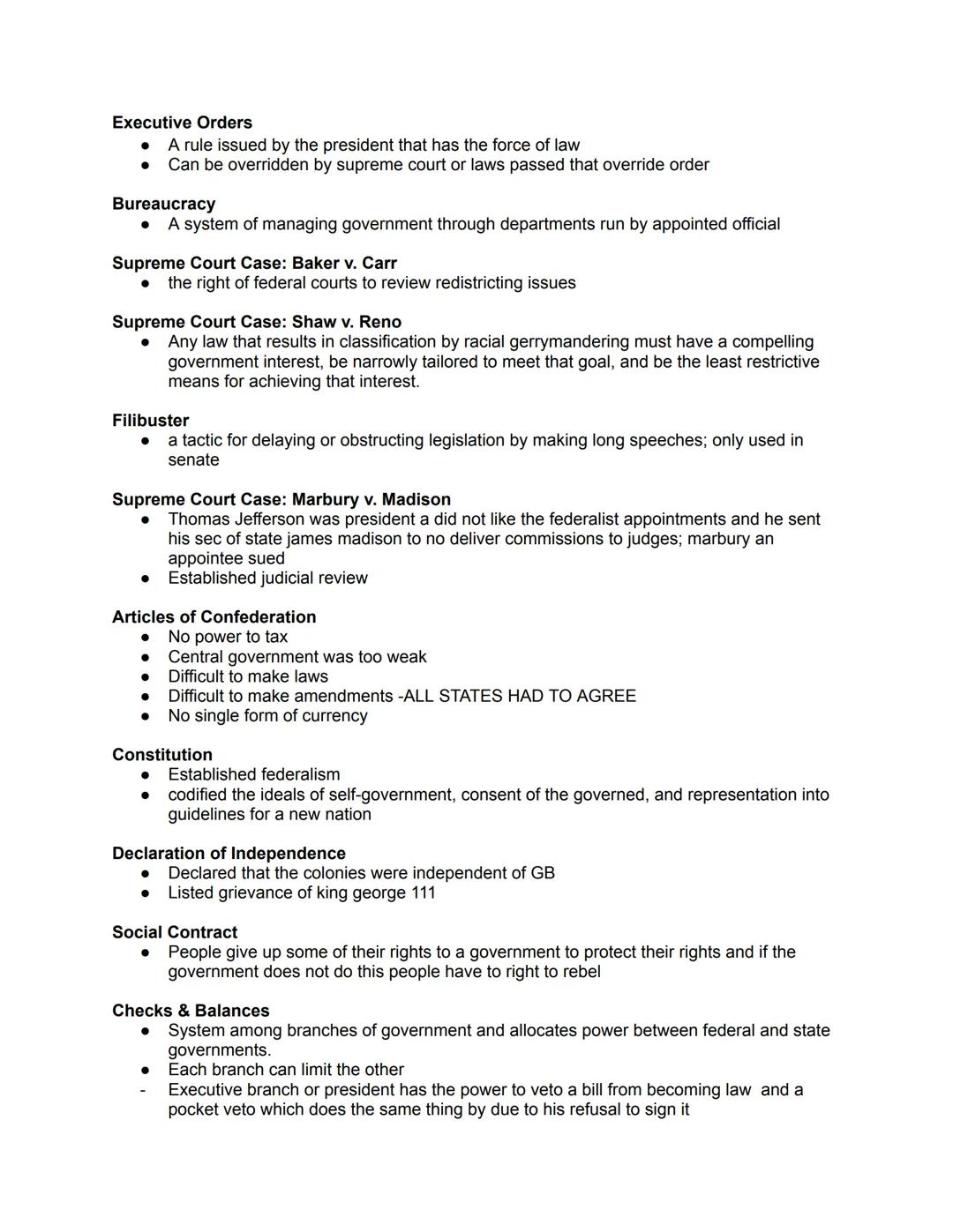 Model of Representative Democracy
Participatory - states are free to determine how to allow for direct citizen involvement; Implies
that the