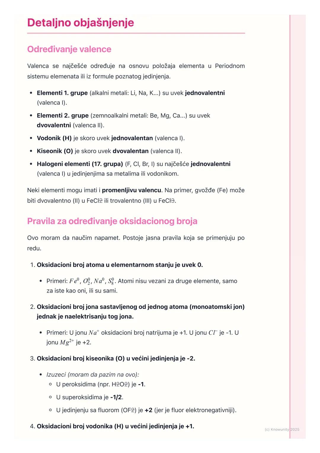 # Valenca i oksidacioni broj

## Uvodni pojmovi

Valenca i oksidacioni broj su dva pojma koja opisuju kako se atomi vezuju jedni
sa drugima.