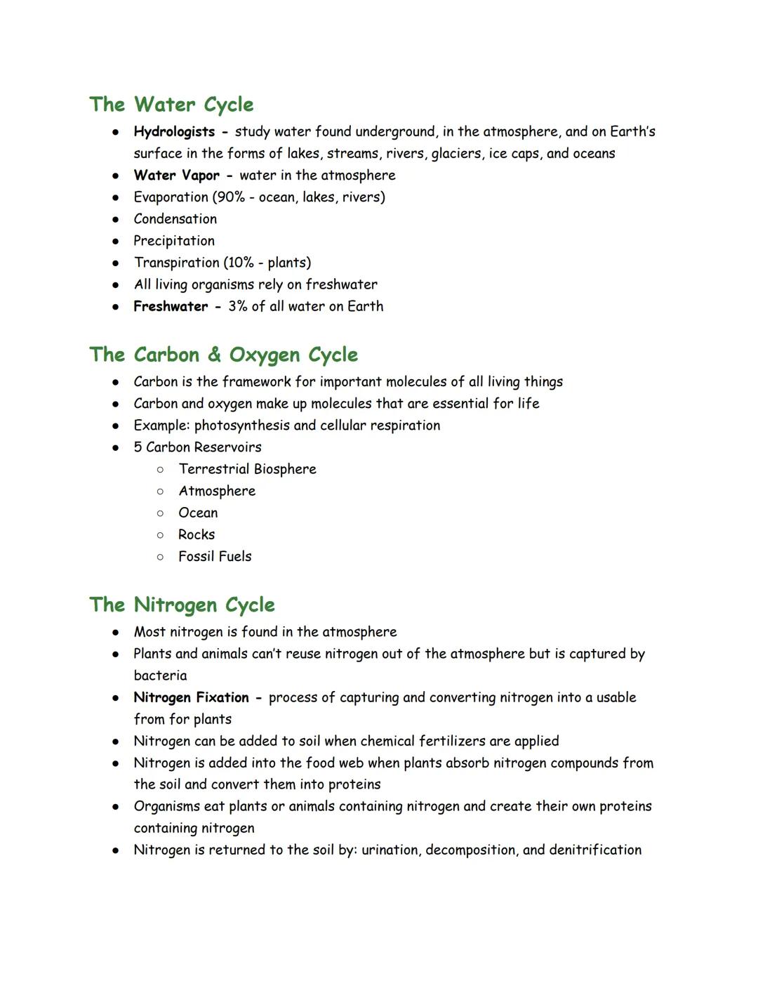 Principles of Ecology - chapter 2
The Biosphere
• Ecologist studies take place in the biosphere
● Biosphere includes the only portion of Ear