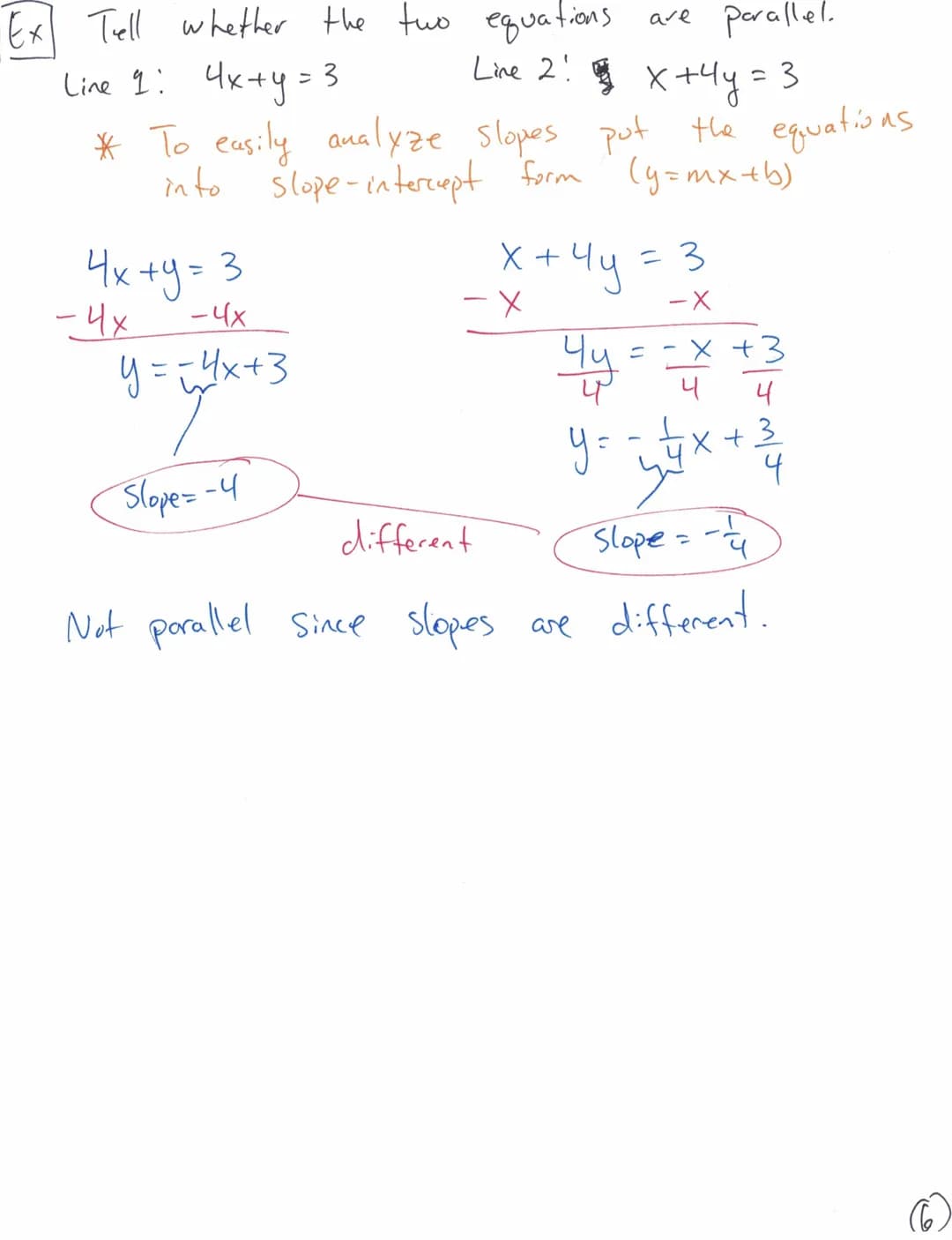 Ex Sketch
2x+y=3
* to know the slope & g-intercept, the equation needs
to be
slope-intercept form (y=mx+b).
AKA:
у.
in
Solve for
2x +y = 3
-