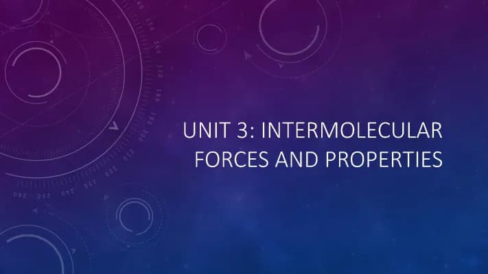 Know Unit 3 Intermolecular Forces Review + Practice Questions thumbnail