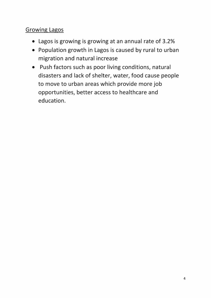Urban Trends
• The worlds urban population is constantly increasing,
HICs increase slower than LICs and NEEs because they
have already devel