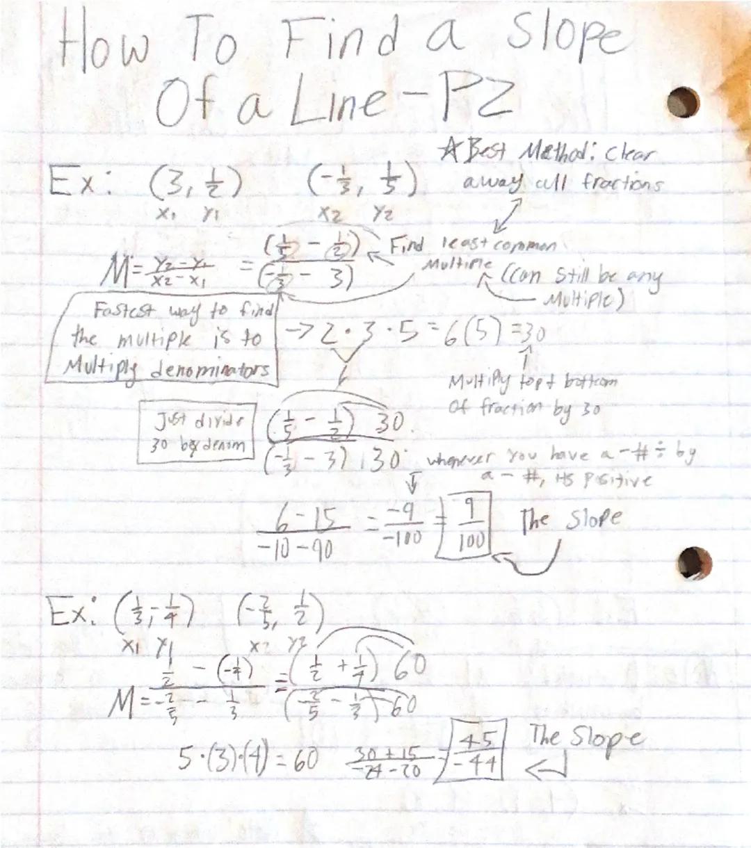 The Slope of a line P1
Multi
Adding
REMEMBER: (-3=+-+-)=-
4R the Supe
Diviste
Ex: (3.4) (-5.2)
Subtraction
(---)= +
++) = Depends on absolut