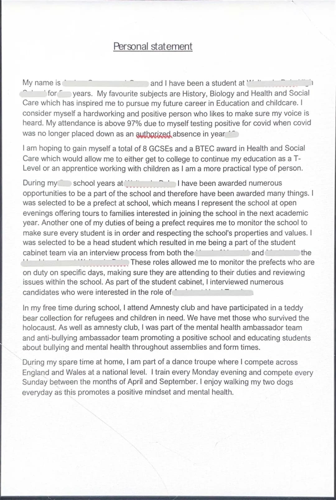Personal Statement for Education and Childcare: Examples and Templates