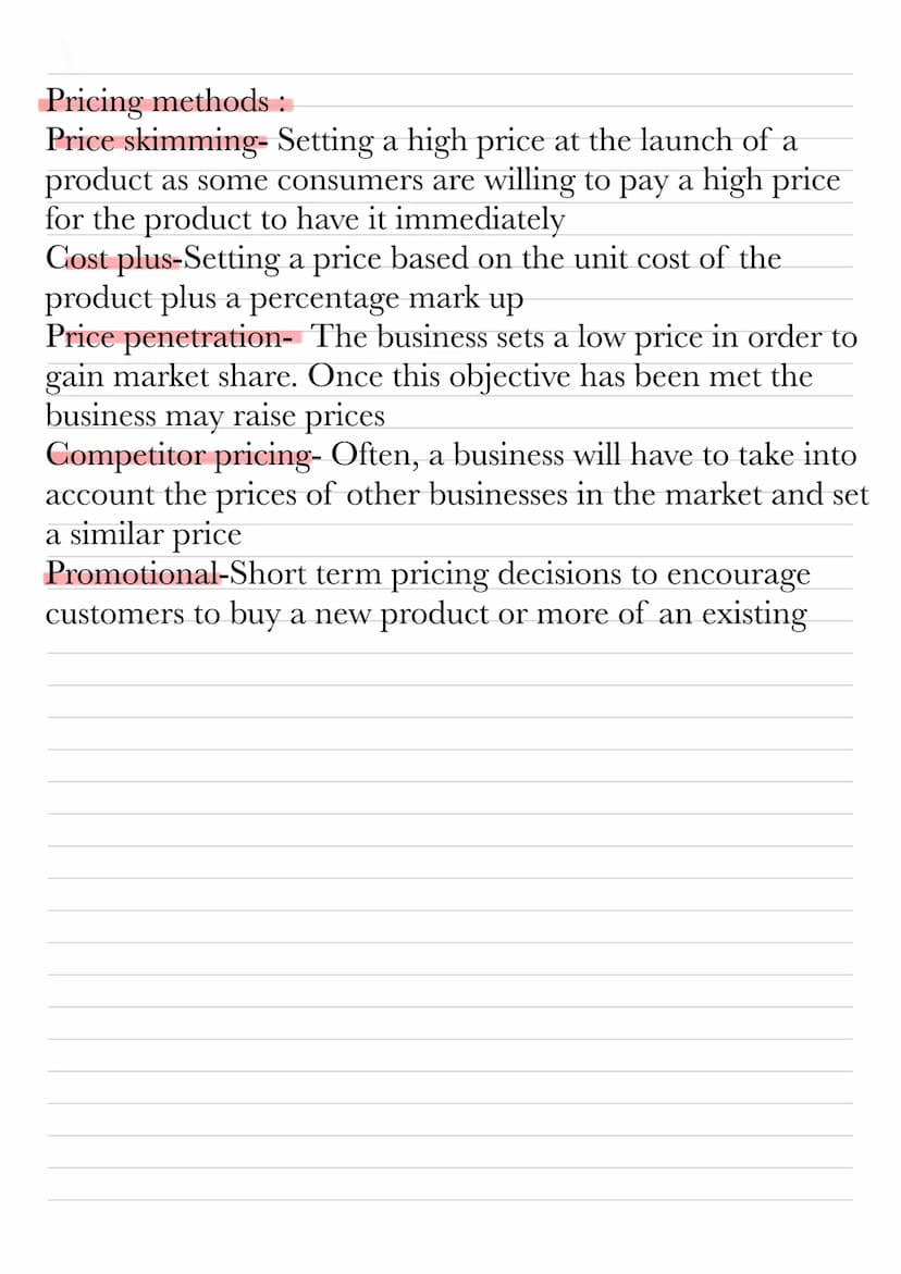Market Research
Primary research-any type of research that you collect yourself.
Examples include surveys, interviews, questionnaires and tr
