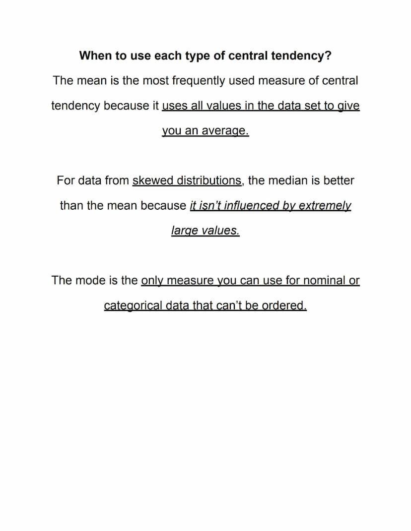 Measures of Central Tendency
What Is It?
Measures of Central Tendency are ways to find the
middle, or average, of a set of data.
The three m