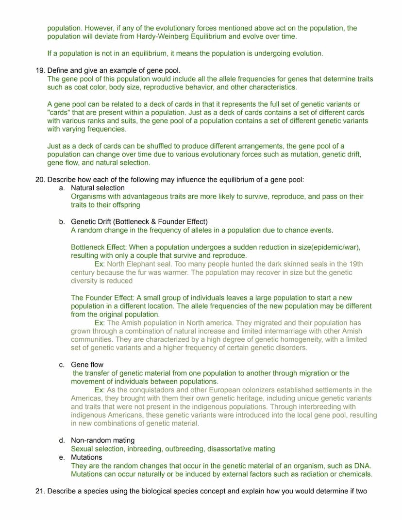 Honors Biology Learning Targets: Evolution 2023
Chapters: 19.1, 19.2, 20.1, 20.2, 20.3, 24.1, 24.2, 24.5 (490-492 only)
1. Define evolution.