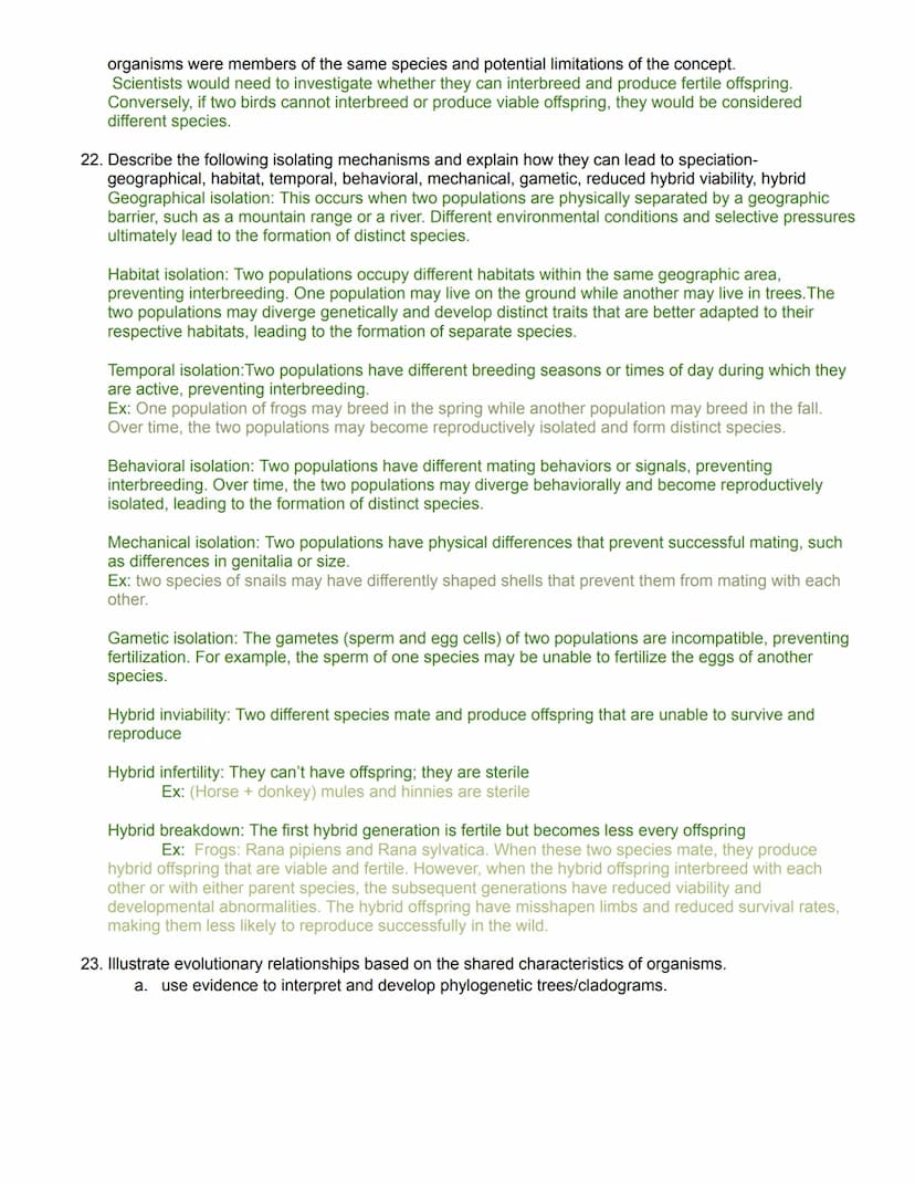 Honors Biology Learning Targets: Evolution 2023
Chapters: 19.1, 19.2, 20.1, 20.2, 20.3, 24.1, 24.2, 24.5 (490-492 only)
1. Define evolution.