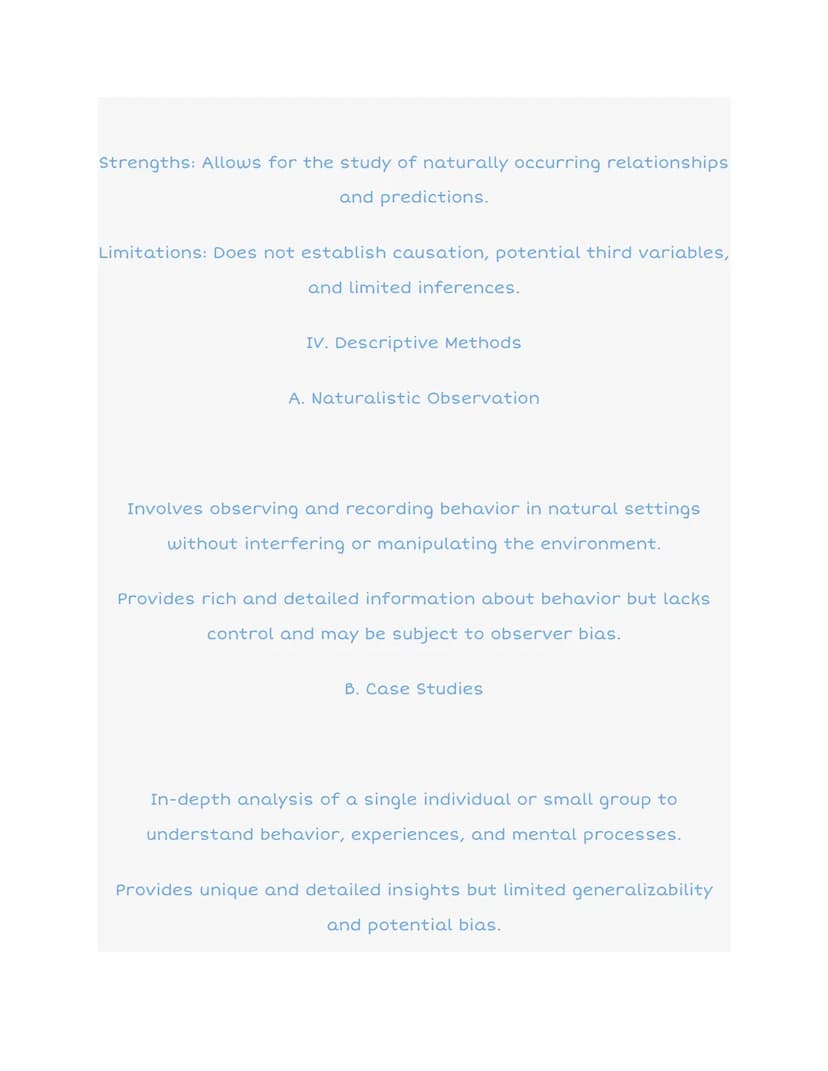 1.2 Research Methods in Psychology
Population
Sample
Random
Sample
Representative
Samle
Correlation
Coefficient
-pos & neg
Correlation
Causa