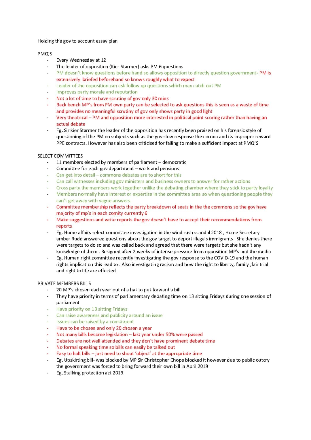 Parliamentary Scrutiny and Select Committees - Easy Examples for Kids