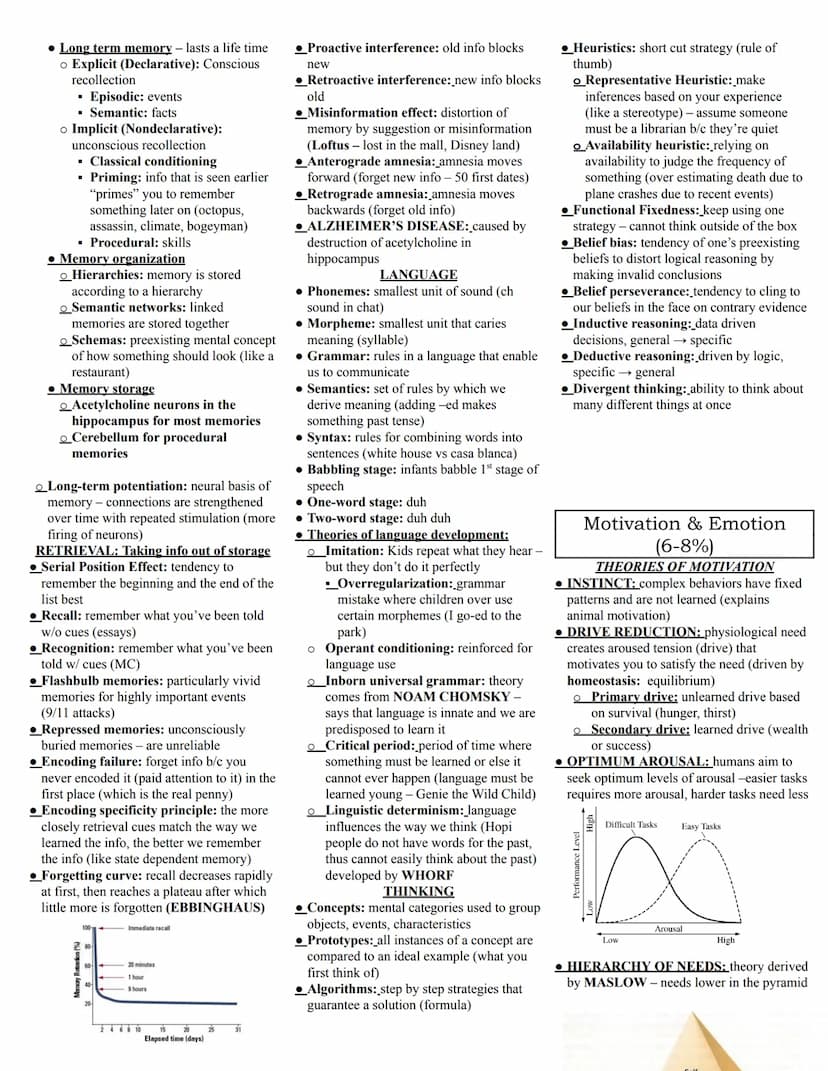 AP Psychology Study Guide
Operational Definition: clear, precise,
typically quantifiable definition of your
variables - allows replication
•