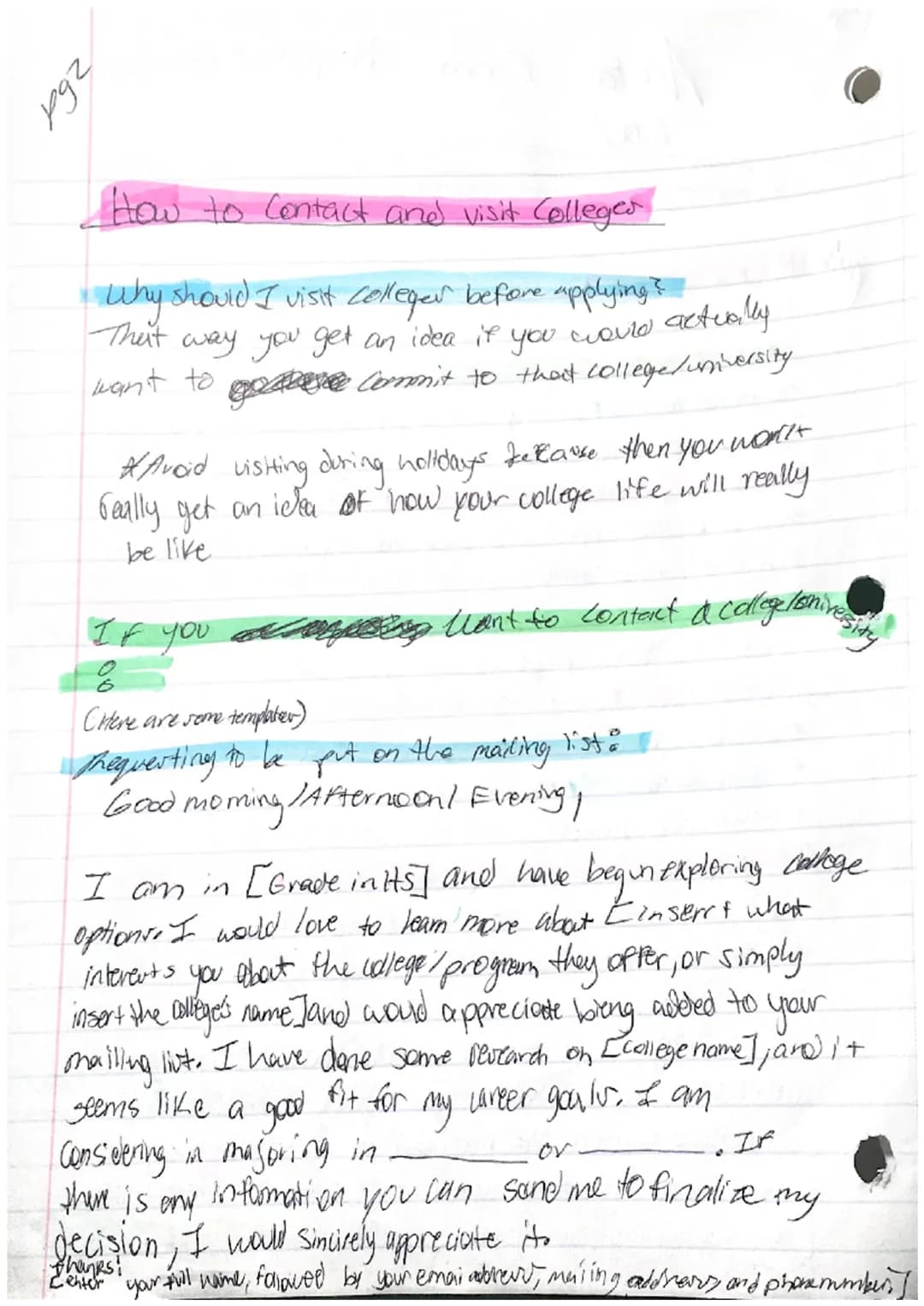 Cool Memory Tips for Studying and How to Contact Colleges