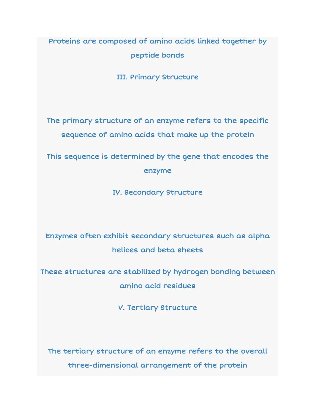 # 3.1 Enzyme Structure

:--:

Enzyme + Substrate

Enzyme-Substrate
Complex

Enzyme + Products

I. Introduction

Enzymes are biological catal