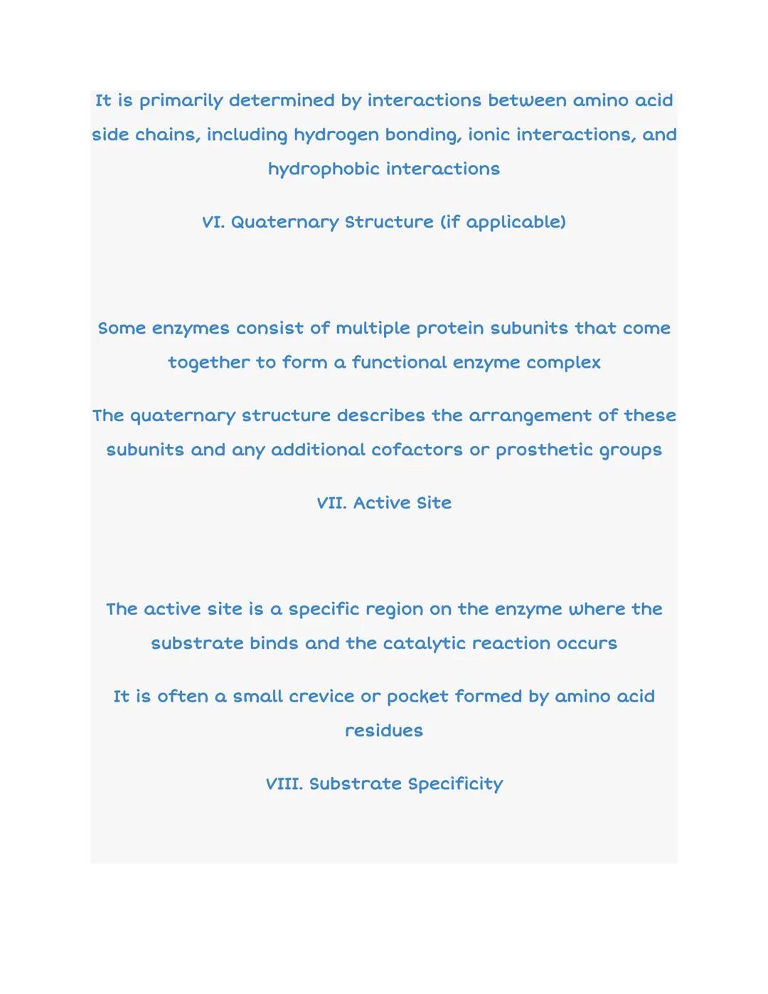 # 3.1 Enzyme Structure

:--:

Enzyme + Substrate

Enzyme-Substrate
Complex

Enzyme + Products

I. Introduction

Enzymes are biological catal