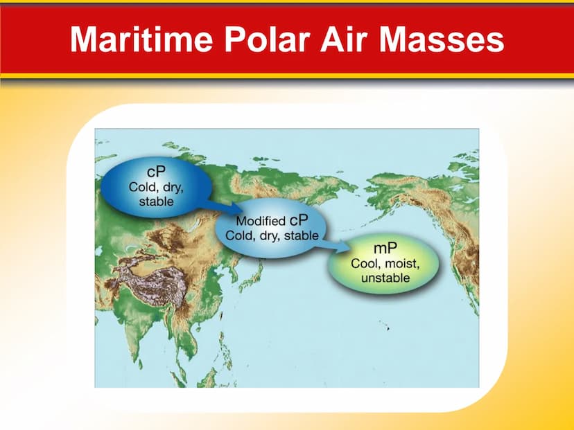 Chapter Weather Patterns
and Severe Storms
20 20.1 Air Masses
Air Masses and Weather
Air Masses
An air mass is an immense body of air that i