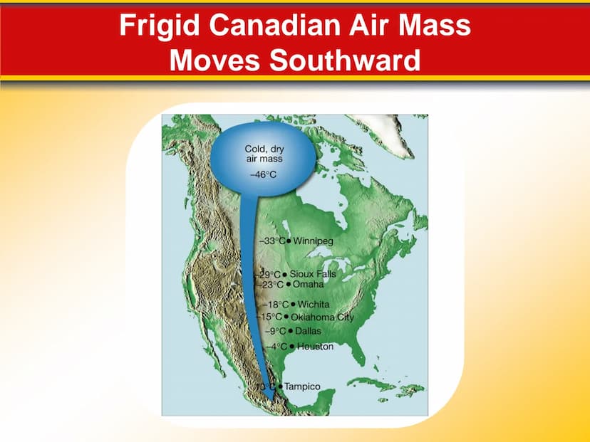 Chapter Weather Patterns
and Severe Storms
20 20.1 Air Masses
Air Masses and Weather
Air Masses
An air mass is an immense body of air that i
