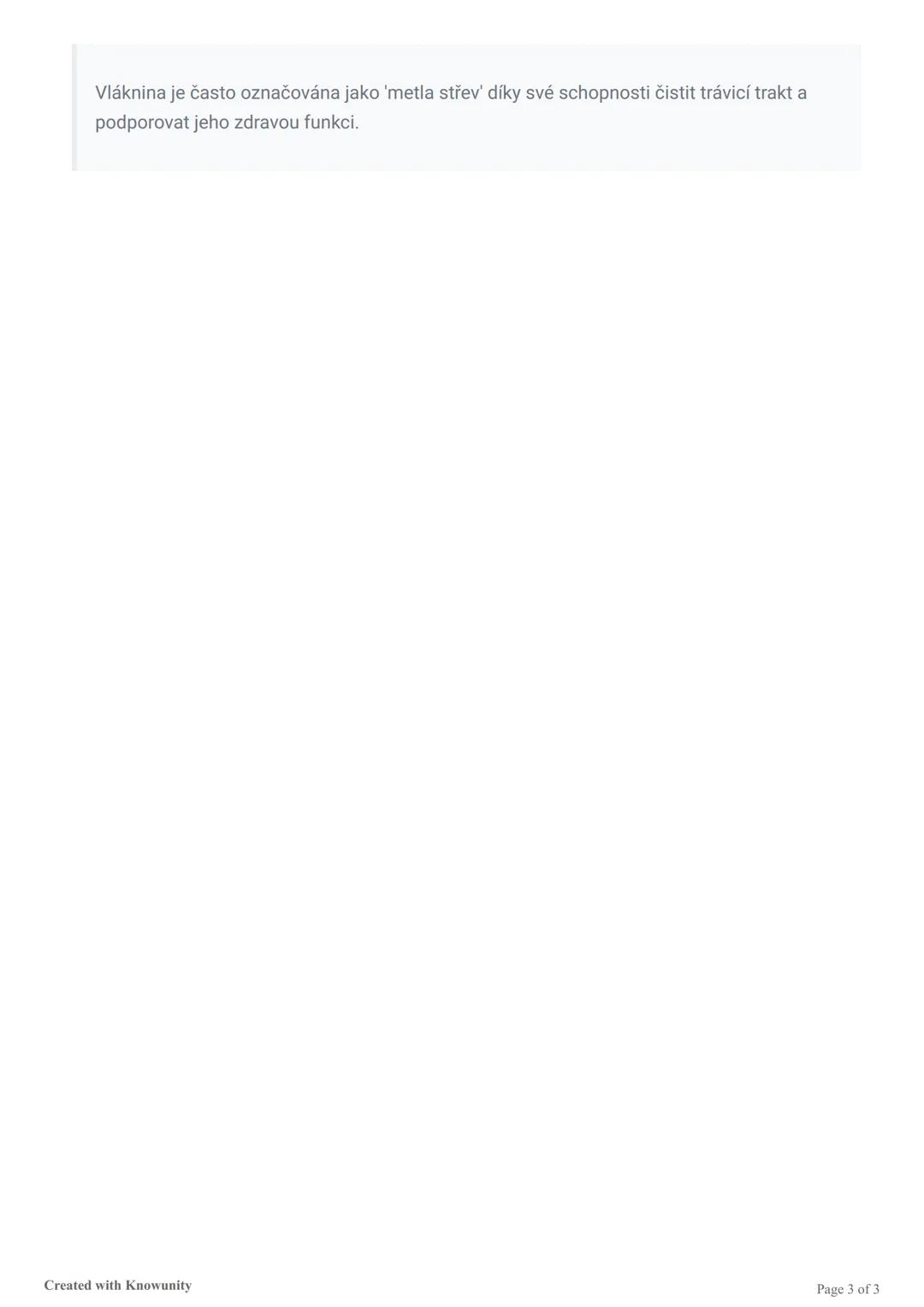 # Funkce vlákniny v našem těle

Přehled důležitých funkcí vlákniny v lidském organismu, její zdroje a doporučený denní příjem.

## Co je vlá